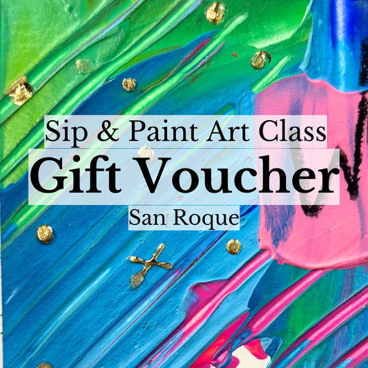 Sip & Paint Art Class Gift Voucher (Digital) - Single Class Access - San Roque